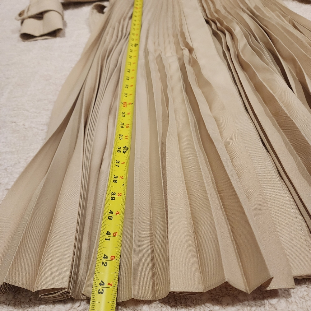 Sandro Tan Pleated Trench‎ Coat - Picture 16 of 16